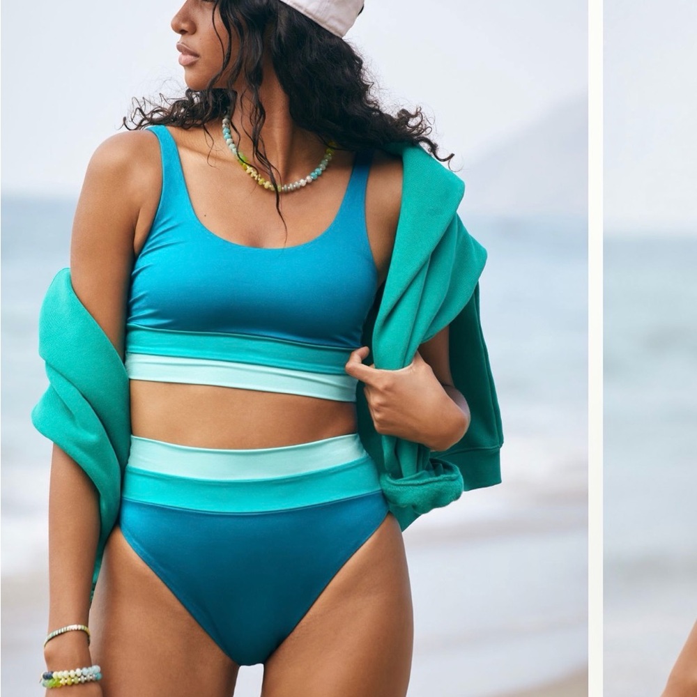 Beach Riot Teal and Aqua Bikini Set